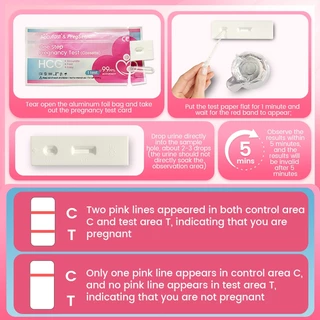 Accufast 5ชิ้น ตรวจครรภ์ แบบหยด HCG ความแม่นยำ 99.99% Pregnancy Test cassette/ที่ตรวจครรภ์/ตรวจครรภ์
