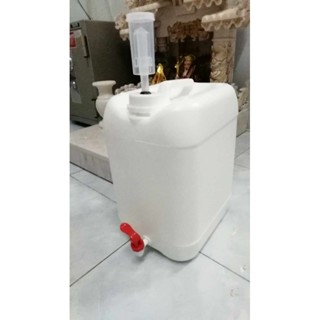 แกลลอนหมักไวน์10 ลิตร ติดก็อก+ชุดแอร์ล็อค (ของใหม่มือ1)