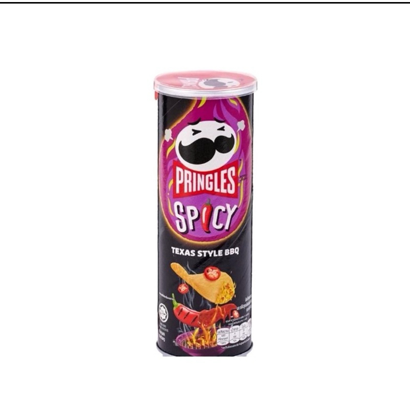 Pringles Crisps Spicy Texas bbq 97 g. & Spicy Garlic Prawn 97 g.
