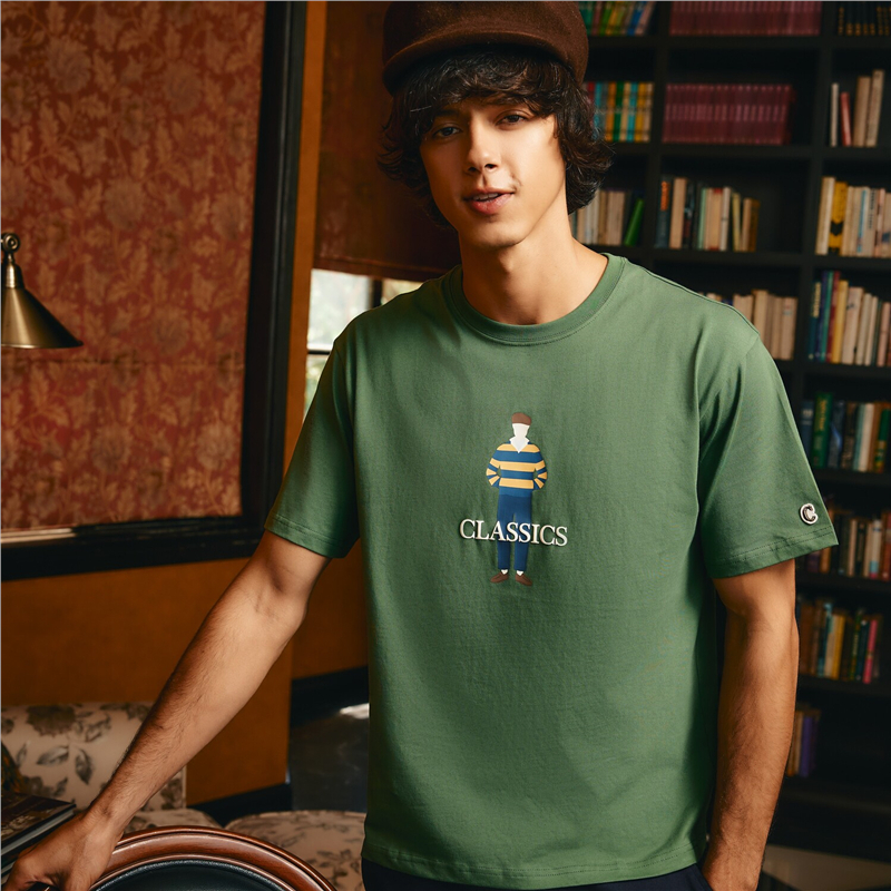 GIORDANO เสื้อยืด ผู้ชาย Men's Relax Printed Tee 01094232