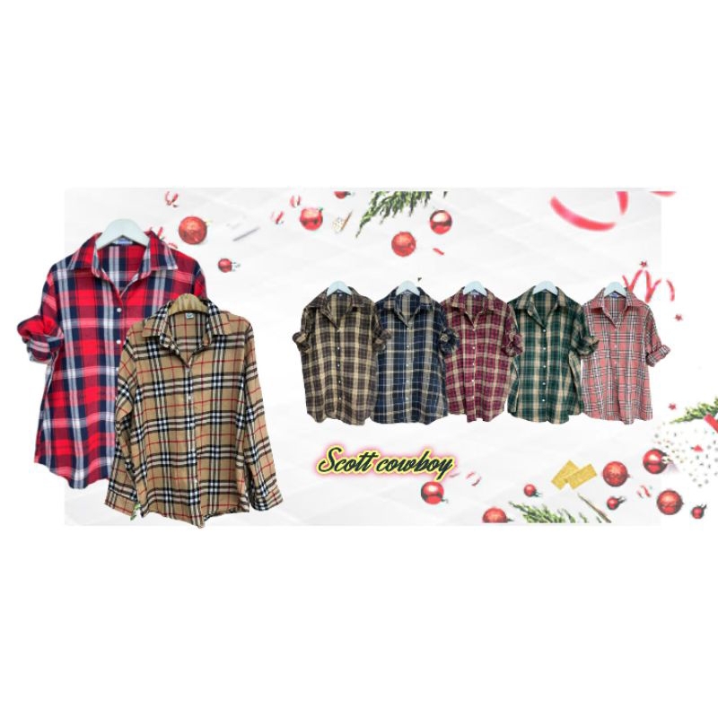 เสื้อเชิ้ตลายสก๊อต คาวบอย