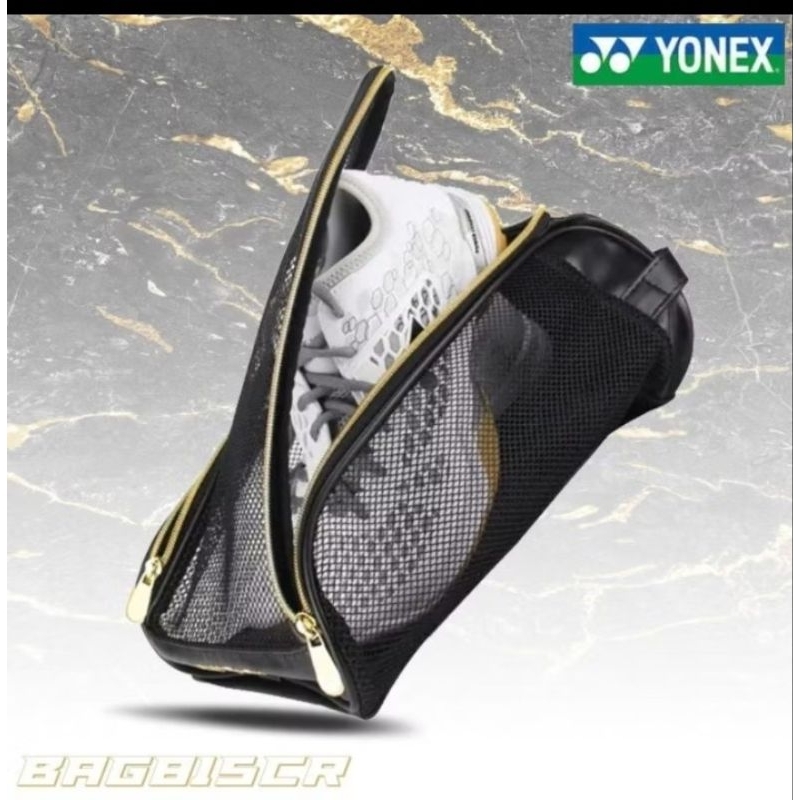 ส่งจากไทย กระเป๋าใส่รองเท้าแบดYonexทำจากหนังวัว ซิบทนทานขนาด24*16*32Cmดีงามแท้ กระเป๋าใส่รองเท้ากีฬาสำหรับพกพา