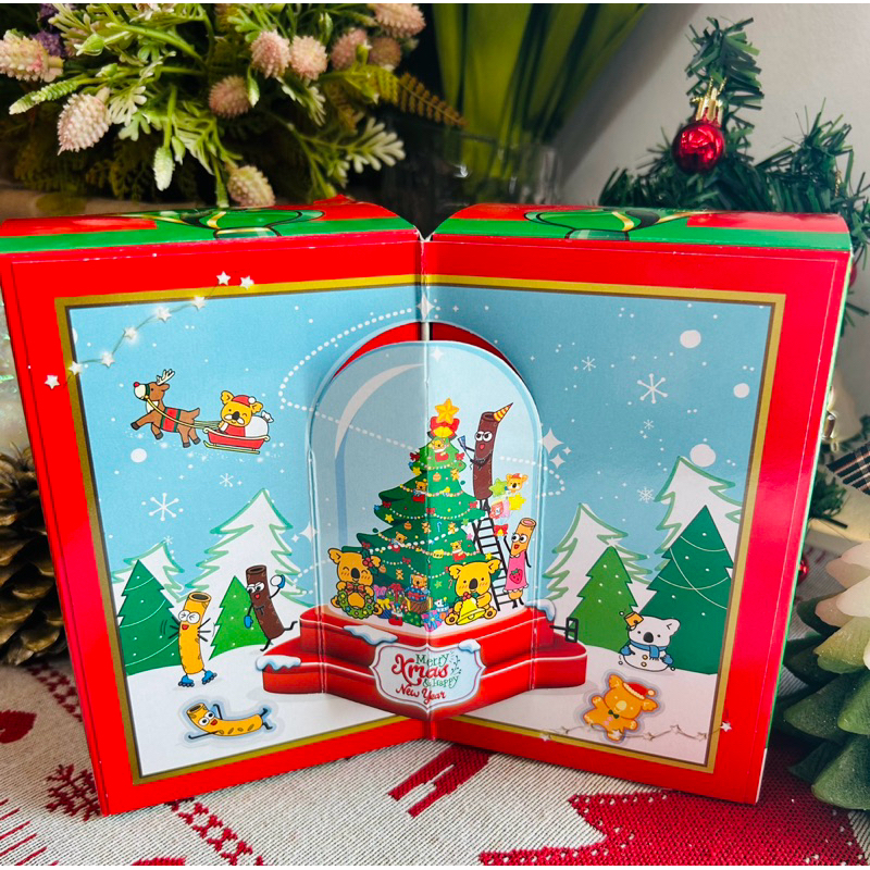 โคอะลา มาร์ช ขนมปังสอดไส้ รสช็อกโกแลต koala’s march Merry! Christmas
