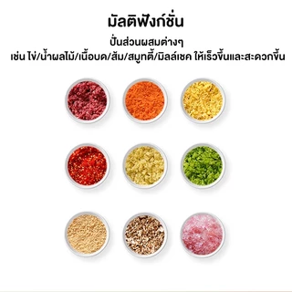 [โถแก้ว food grade] SAMONO เครื่องปั่นหมู 600ML เครื่องปั่นพริก เครื่องปั่นอาหารเด็ก รุ่น MC600 เครื่องบดเนื้อไฟฟ้า