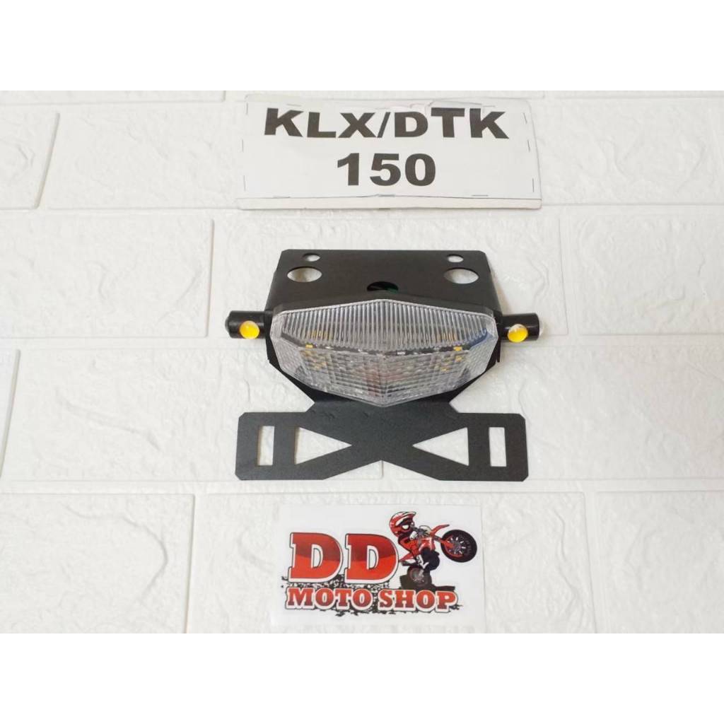 ท้ายสั้น KLX150 DTK150 BF150 D-TRACKER150 #แบบใส่ไฟเลี้ยวตาแมว #โครงเหล็กหนา 1.2 mm ไฟท้ายKLX150