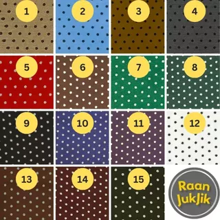 D#MD1 ผ้าTC ผ้าพิมพ์ลายจุดเล็ก มีความอยู่ทรง ใส่สบาย ไม่หนามาก ขนาด 1 เมตร พร้อมส่ง