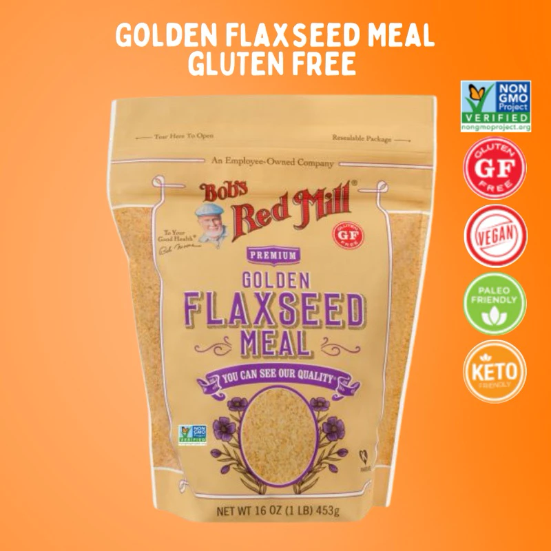 Bob's Red Mill Organic Golden Flaxseed Meal |เมล็ดแฟลกซ์บด ออร์แกนิค 453g | Sunshine Market