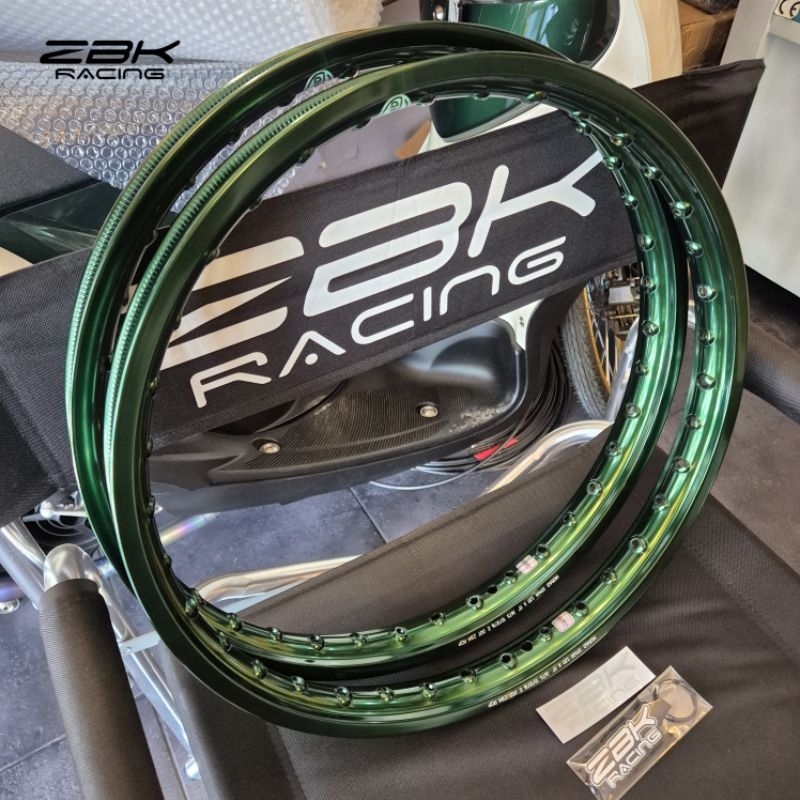 ล้อ MORAD SPAIN (หลังเต่า) #ZBK 1.2×17/17 #สีเขียวZBK แถมฟรีพวงกุญแจร้าน+สติกเกอร์ร้าน