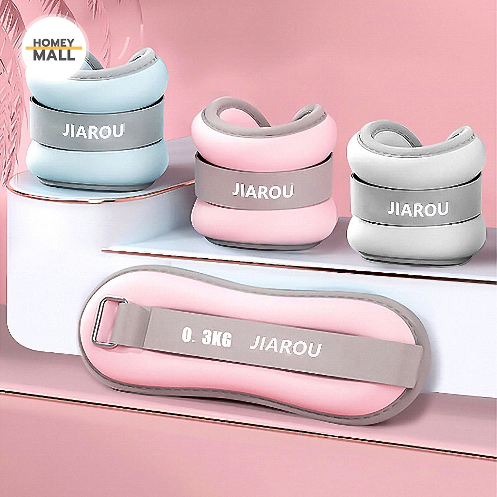 ถุงทรายถ่วงน้ำหนัก สำหรับข้อมือ ข้อเท้า 1คู่ หนัก0.3/0.5/0.75/1kg ถุงทรายถ่วงขา Ankle Weight Sandbag