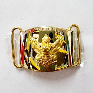 หัวเข็มขัด ครุฑ ล็อคได้ 2 ฝั่ง  สายเข็มขัดกากี  หัวเข็มขัดสิ…