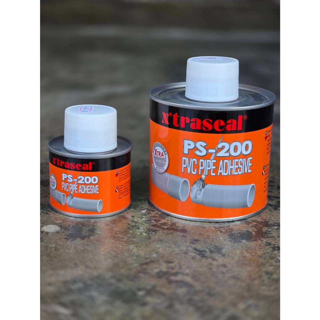 กาวท่าท่อ PVC เกรดพรีเมี่ยมเพิ่มความแข็งแรง ติดเร็ว ป้องกันการรั่วซึม ขนาด 100 g , 500 g ยี่ห้อ X'traseal รุ่น PS-200
