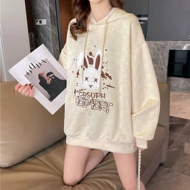 เสื้อฮู้ดแขนยาว Oversize (อก 46-48 นิ้ว) สไตล์เกาหลี เสื้อยอดฮิต เหมาะกับทุกเพศ สวยตรงปก B99