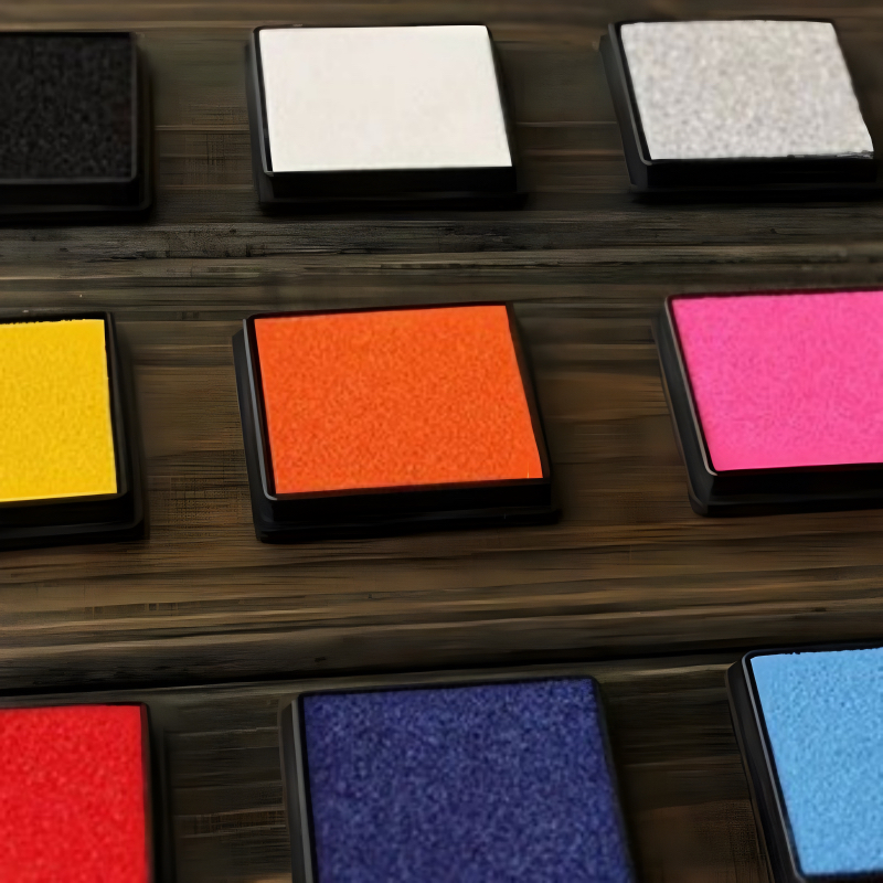 Ink pad-S ขนาด 3x3 หมึกสี หมึกปั๊ม สูตรกันน้ำ หมึกปั๊ม Craft Ink Pad สำหรับพื้นผิวด้าน ไม้ กระดาษ ผ้า