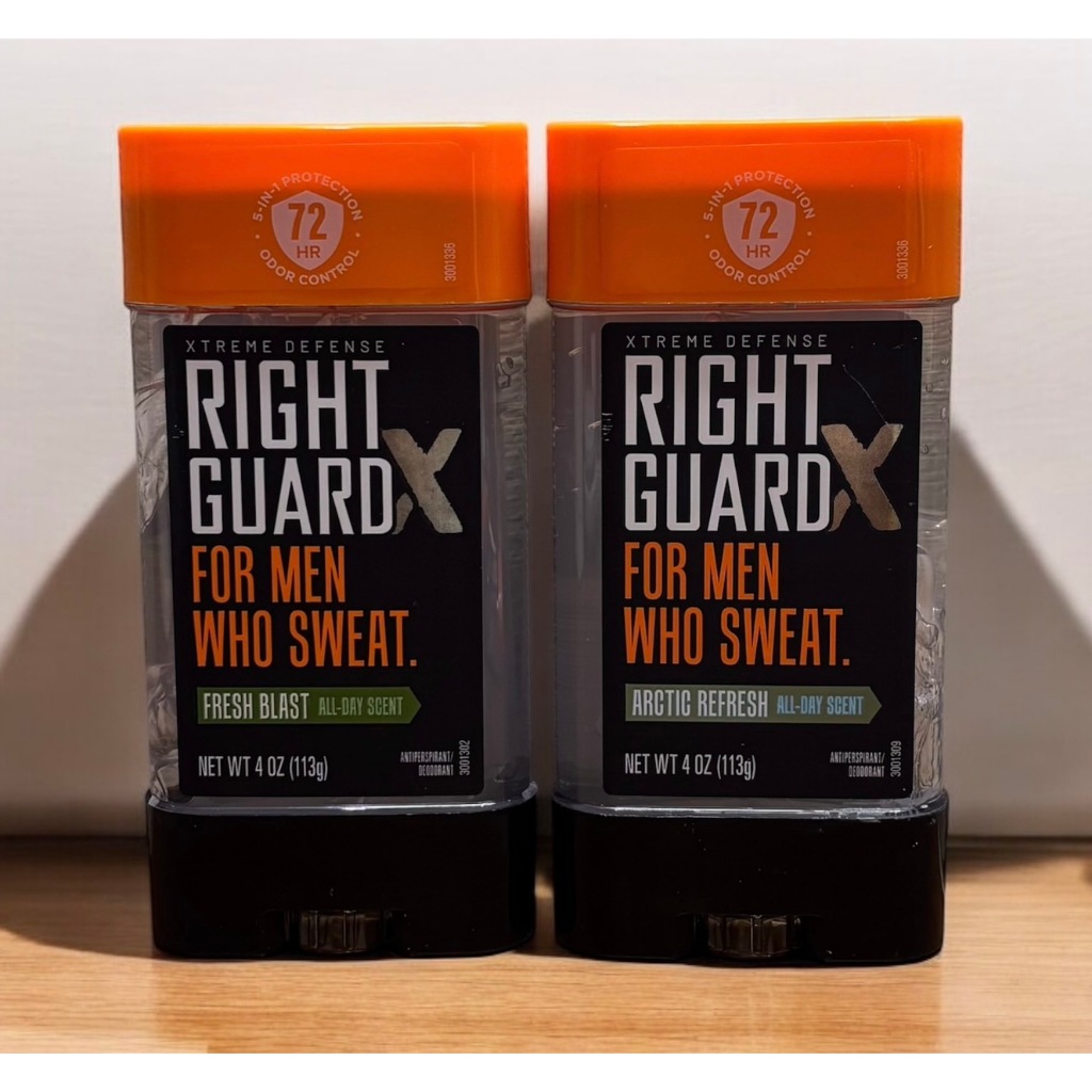 Right Guard Clear Gel XTREME DEFENSE Eeodorant 4 OZ (113 g) ระงับกลิ่นกาย 72 ช.ม แบบเจล