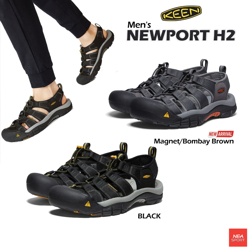 [ลด30% เก็บโค้ด 2509FASHDD] KEEN Men's NEWPORT H2 (BLACK) รองเท้า ผู้ชาย คีน แท้