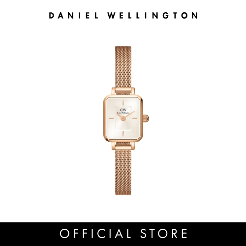 (ทักแชทรับโค้ด) Daniel Wellington นาฬิกา QUADRO MINI MELROSE CHAMPAGNE