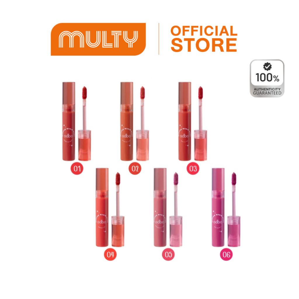 Odbo Glossy Glow Tint 2.5 g. ลิปกลอสทิ้นต์