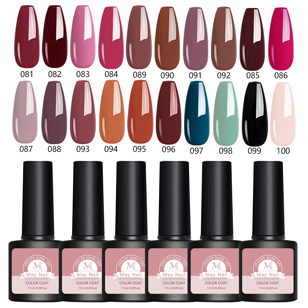 ดทาสีเจล สี081-130 PG ยาทาเล็บเจล สีสันทันสมัย ​​ดูอ่อนเยาว์ เจลขัดเงา ใช้เครื่องเป่าเจล uvled