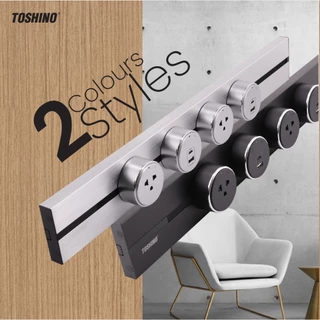 Toshino Power Track รางปลั๊กไฟอัจฉริยะ 32A/8000W ติดตั้งง่าย ปลอดภัย ไร้สาย รางปลั๊กไฟไร้สาย