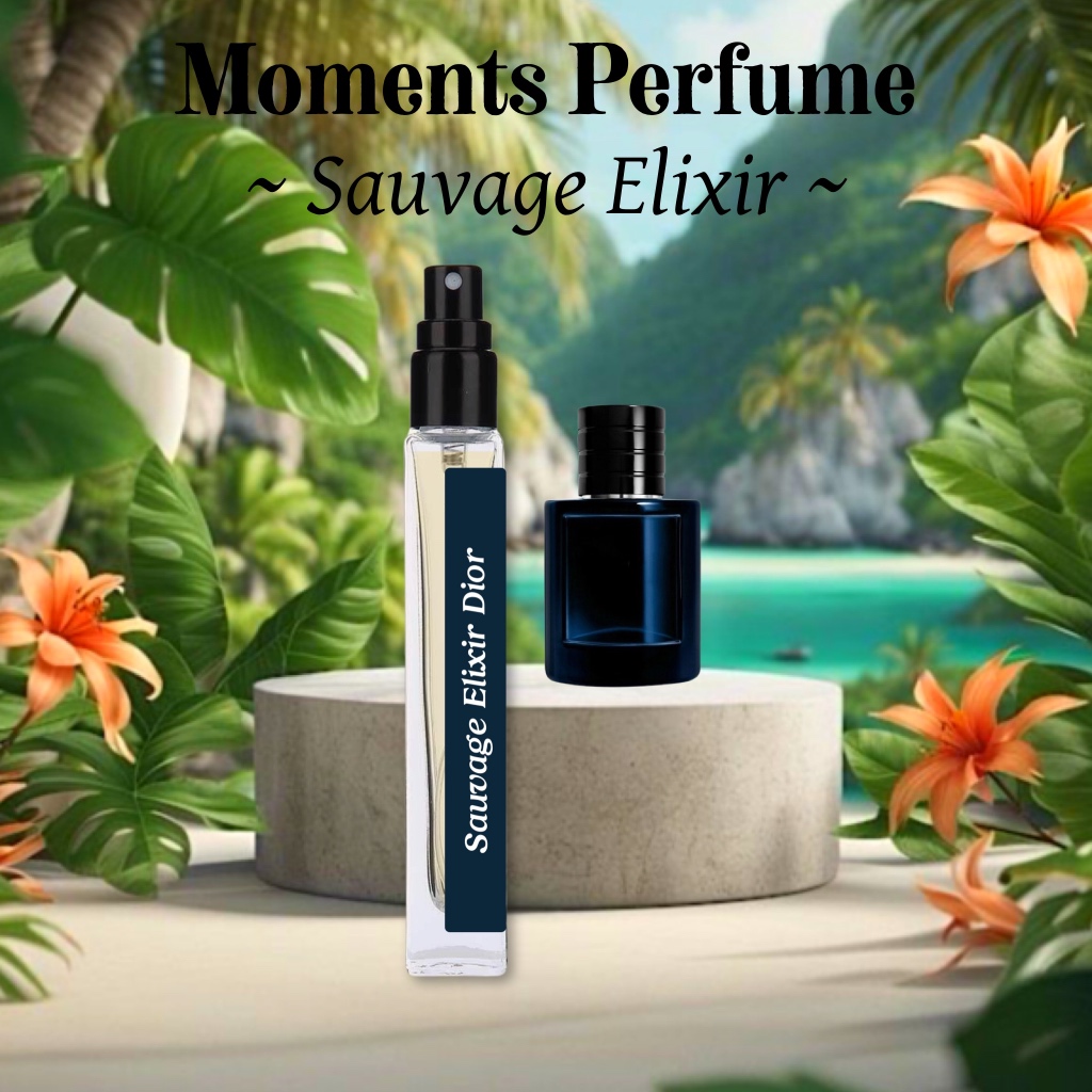 Moments Perfume น้ำหอมผู้ชาย กลิ่น Sau vage Elixir ขนาด 10 ml.