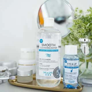(มีสูตรใหม่) เช็ดเครื่องสำอาง MizuMi Smooth Cleansing Water คลีนซิ่งวอเตอร์ สลายเมคอัพ มิซึมิ เช็ดหน้า