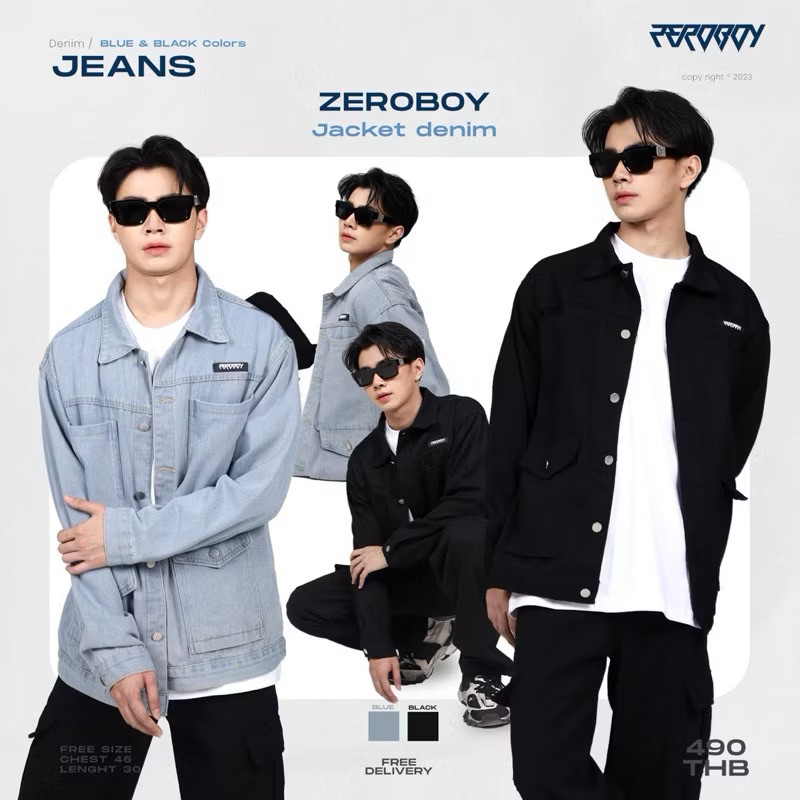 ZEROBOY - JACKET DENIM “ เสื้อแจ็คเกตยีนส์ “