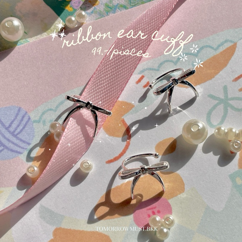 Ribbon ear cuff