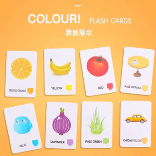 บัตรคํา flashcard ขนาด เสริมพัฒนาการเด็ก ชุดแฟลชการ์ด animal vegetable แฟลชการ์ดคำศัพท์