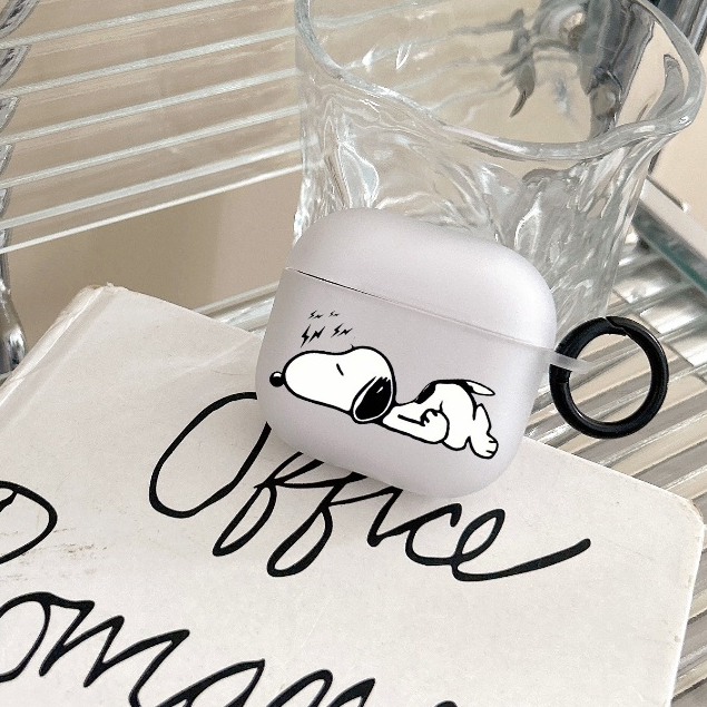 จัดส่งจากกรุงเทพ AirPods 4 Pro2 Pro 3 2 1 snoopy สนูปี้ การ์ตูน Case กรณีปลอกสําหรับ AirPods gen3 TPU Matte