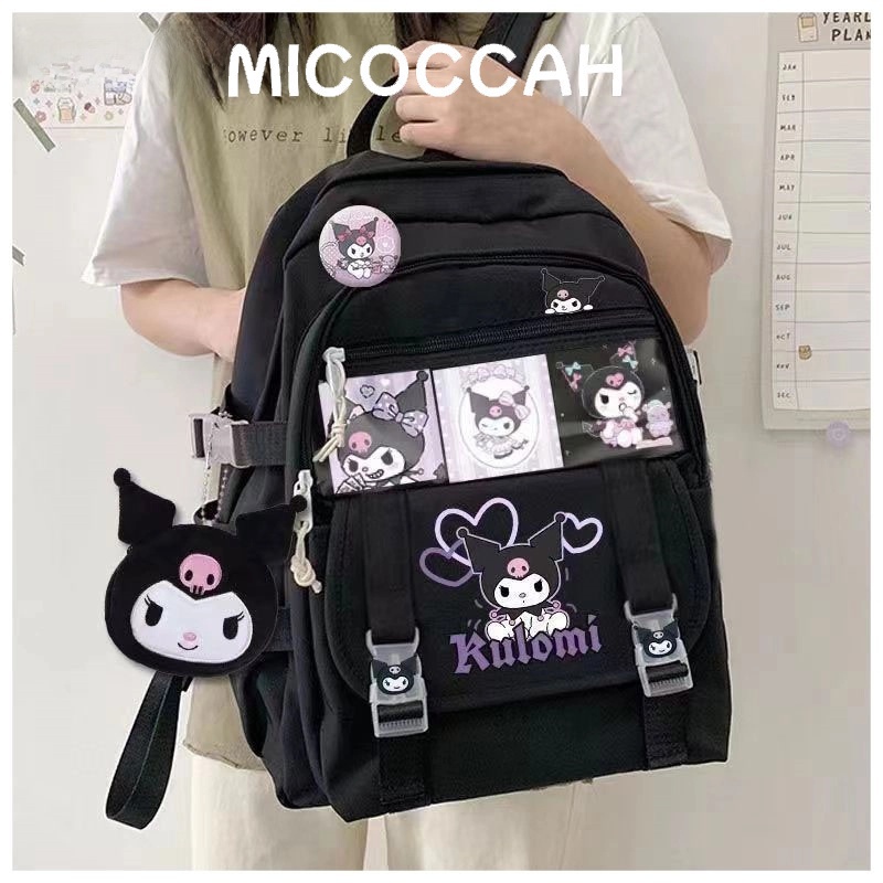 MICOCCAH 【 มาถึงภายใน 3 วัน】วัสดุโพลีเอสเตอร์ที่ดูน่ารักและน่ารัก ใช้งานได้หลากหลาย กันน้ำ และทนต่อการสึกหรอกระเป๋าเป้