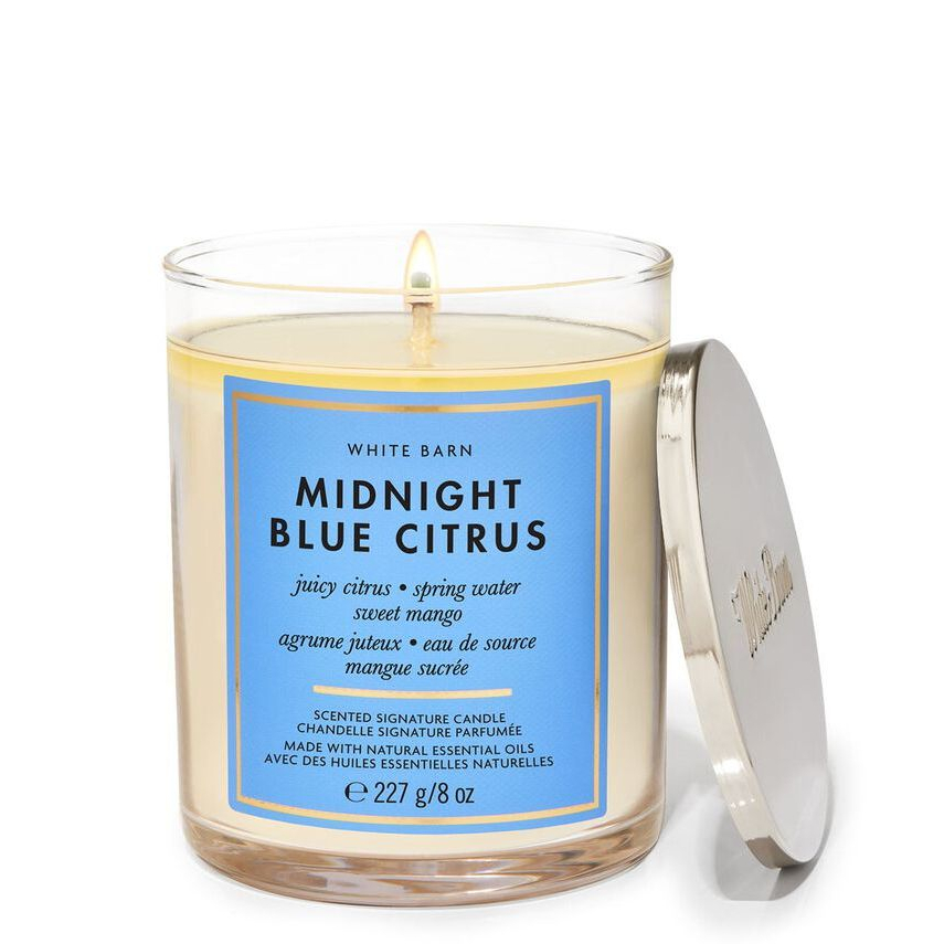 ฺBath & Body works เทียนหอม Midnight Blue Citrus Single Wick Candle