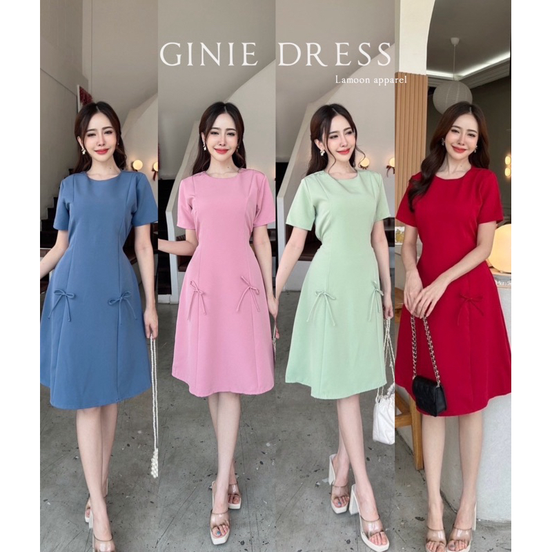 Ginie dress เดรสออกงานคุณหนูเว่อร์ งานแต่งโบว์ ป้าย VERA