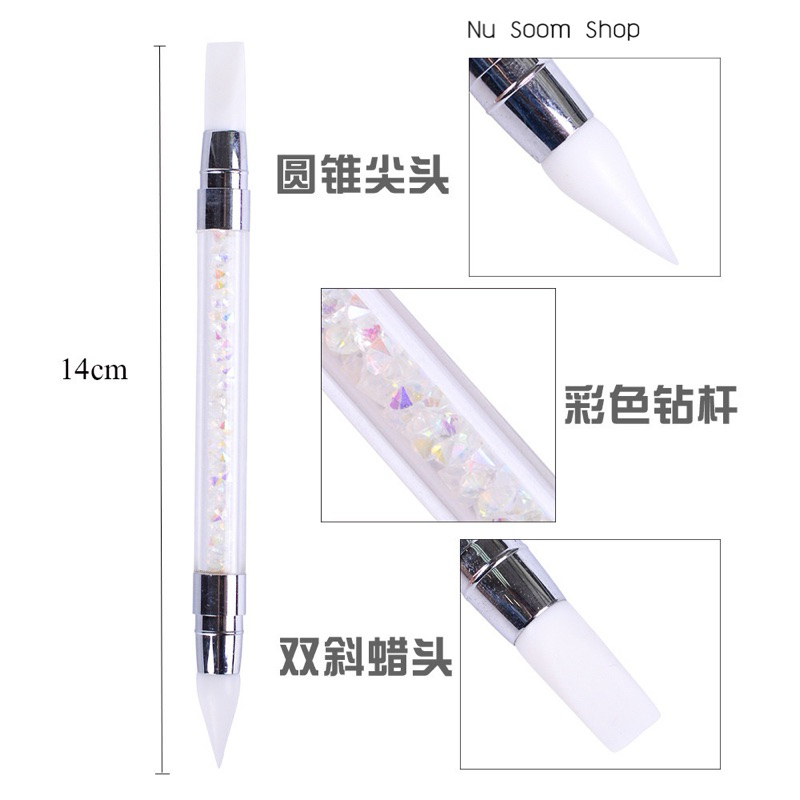 พู่กันหัวซิลิโคน สองหัว สำหรับขัดผง อุปกรณ์ทำเล็บ 🇹🇭 (พร้อมส่ง) - รูปที่ 6