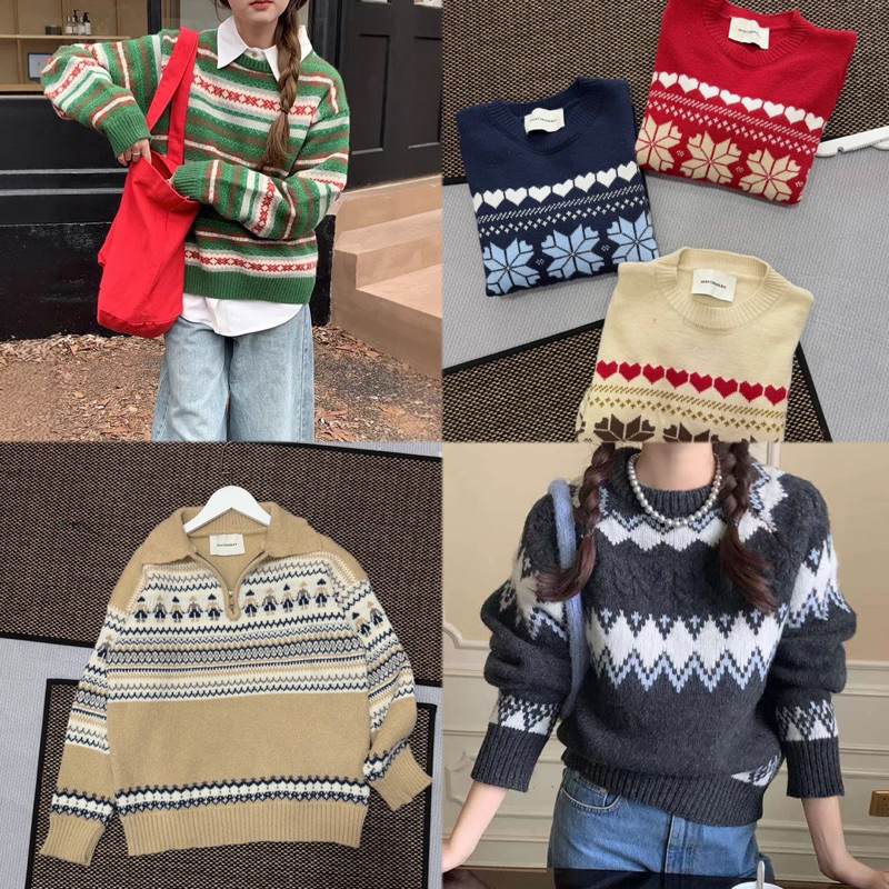 MK16_เสื้อไหมพรม Marimekko (พร้อมส่ง)