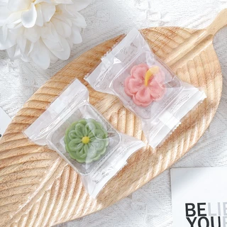 ถุงขนม ถุงคุกกี้ แบบซีลได้ ด้านหน้าใสด้านหลังเป็นลวดลาย