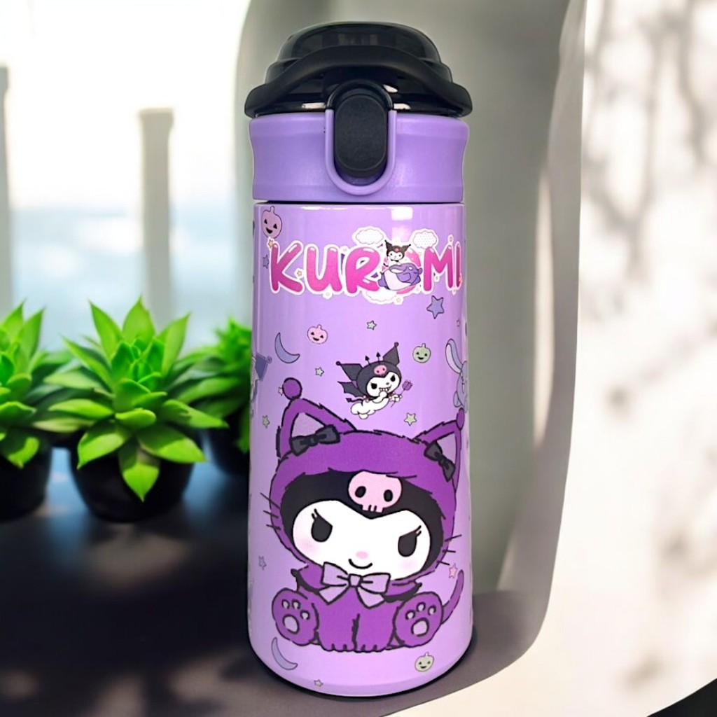 กระติกน้ำเด็ก กระติกเก็บความเย็นขนาด500 ml เก็บความเย็น 6-12 ชั่วโมง พกพาง่าย ไม่เหมือนใคร สแตนเลส304 พร้อมส่ง