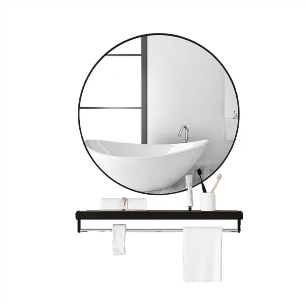 Tilly กระจกกลมติดผนังแบบมีกรอบ 40/50/60 ซม กระจกห้องน้า bathroom mirror มี3ขนาด ตัวกรอบทำจากอะลูมิเนียม