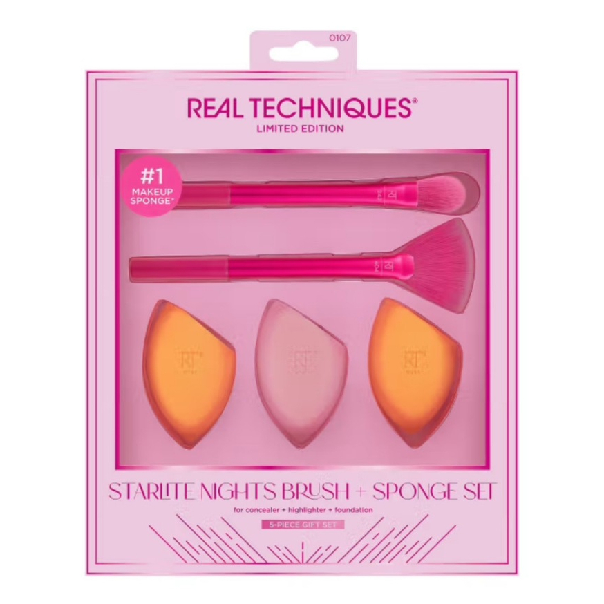 *มาใหม่รุ่นลิมิเต็ด* พร้อมส่ง Real Techniques Starlite Nights Brush + Sponge Set ชุดแปรงลิมิเต็ดอิดิชั่นพร้อมฟองน้ำ