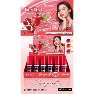 {24แท่ง} SASIMI Moisture & Nourish Color Lip Tint ลิควิดลิปทิ้นท์ ชุ่มชื้น สีเด่นชัด สารสกัดผลไม้