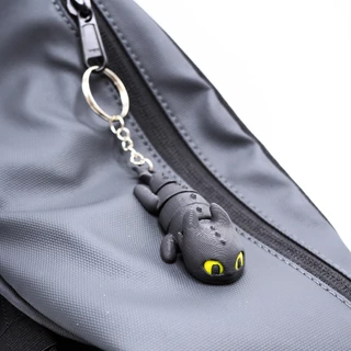 พวงกุญแจเขี้ยวกุด เพลิงนวล ดุ๊กดิ๊กได้ (Toothless & Light Fury Keychain) 3D Printing วัสดุ PLA
