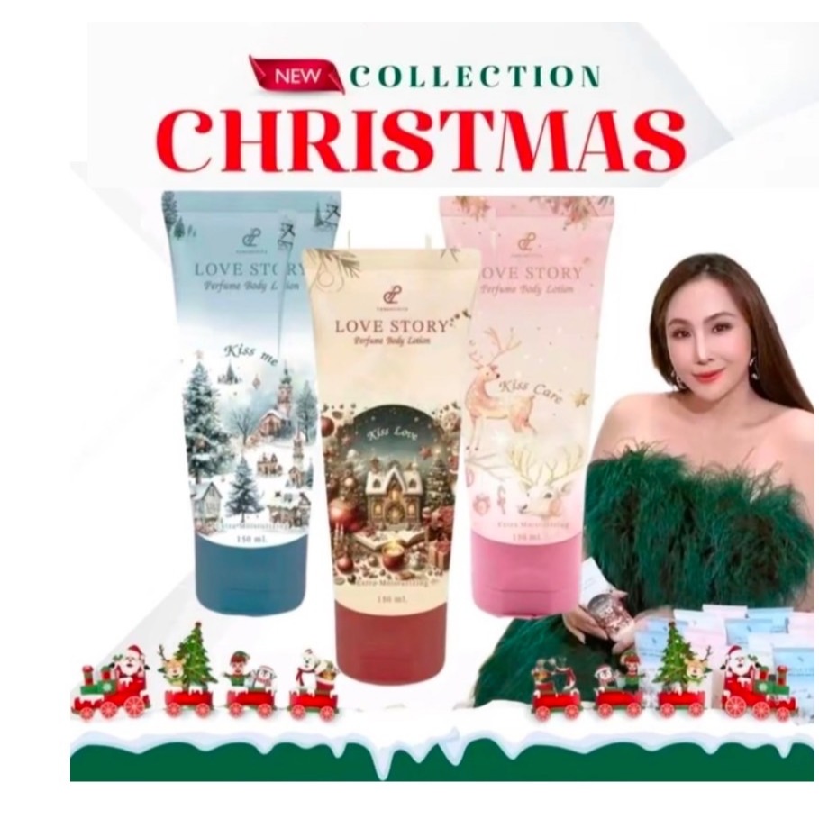 [พร้อมส่ง ] กลิ่นใหม่ Christmas Love Story Body Lotion ปนันชิตาโลชั่นน้ำหอมทาผิว รุ่นคริสต์มาส