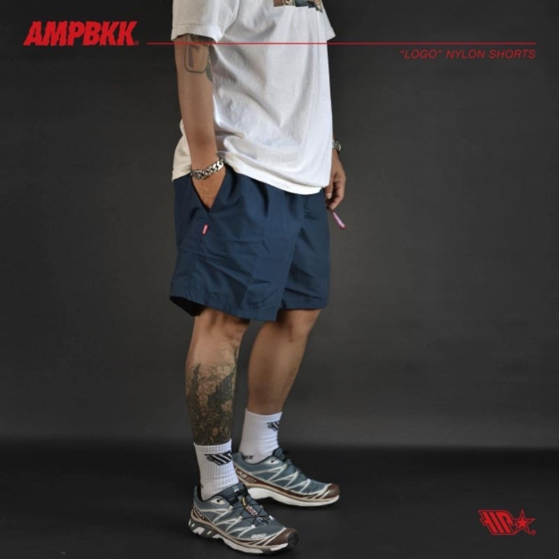 A.M.P. กางเกง "LOGO" NYLON SHORT