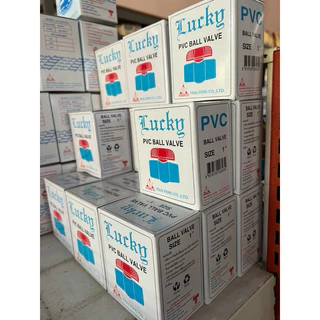 (แพ็ค10,15,20 ชิ้น) บอลวาล์วPVC 1 นิ้ว LUCKY
