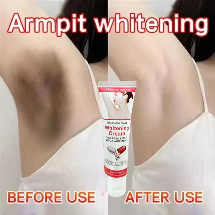 ครีมทาผิวขาว 50g ปรับสีผิวให้กระจ่างใสขึ้น ขาหนีบดำ ครีมรักแร้ขาว ครีมทารักแร้ ครีมเข่าขาว