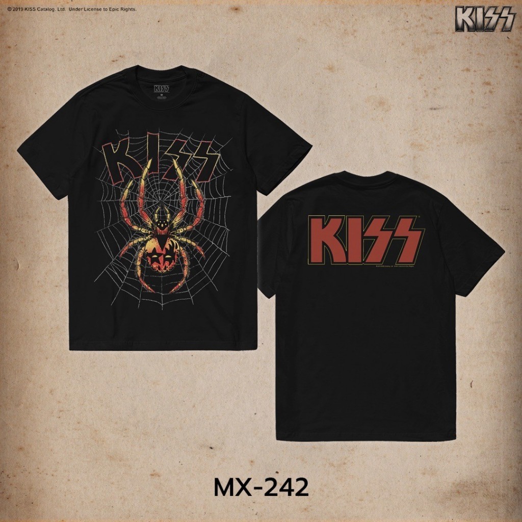 Power 7 Shop เสื้อยืดวง คิส ลิขสิทธ์แท้ KISS T-SHIRTS (MX-242)