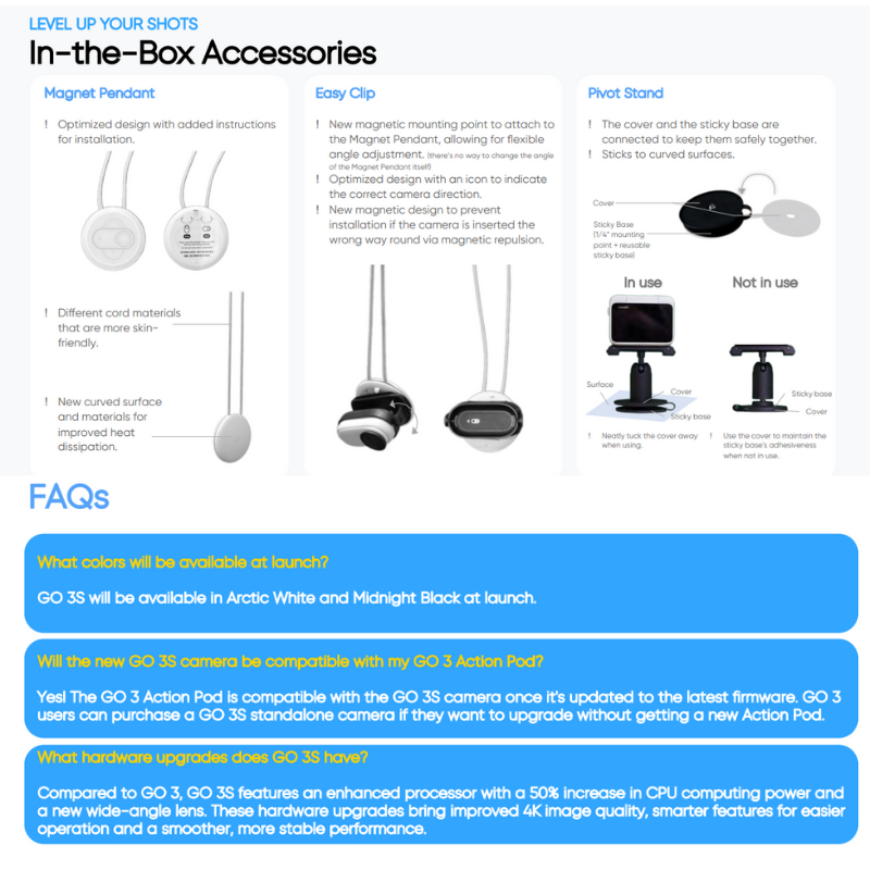 【New Arrival】Insta360 GO 3S the tiny mighty 4K cam รับประกันศูนย์ไทย - รูปที่ 7