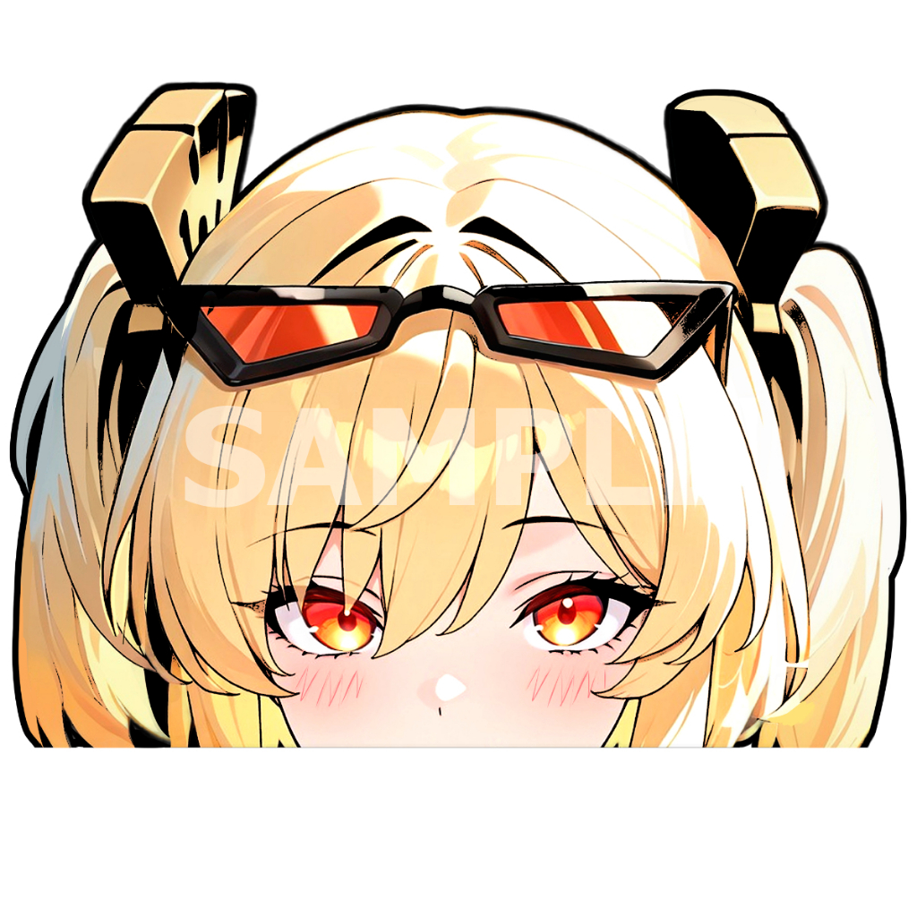 Burnice zzz สติ๊กเกอร์ 2 แผ่น Zenless Zone Zero Stickers Fan Burnice sticker peeker