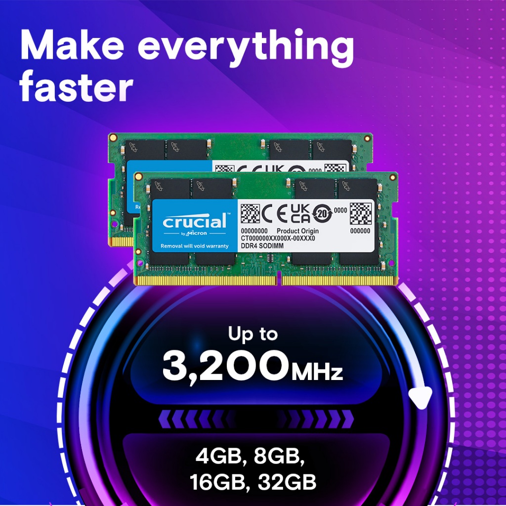 Crucial 16GB DDR4 3200MHz SODIMM