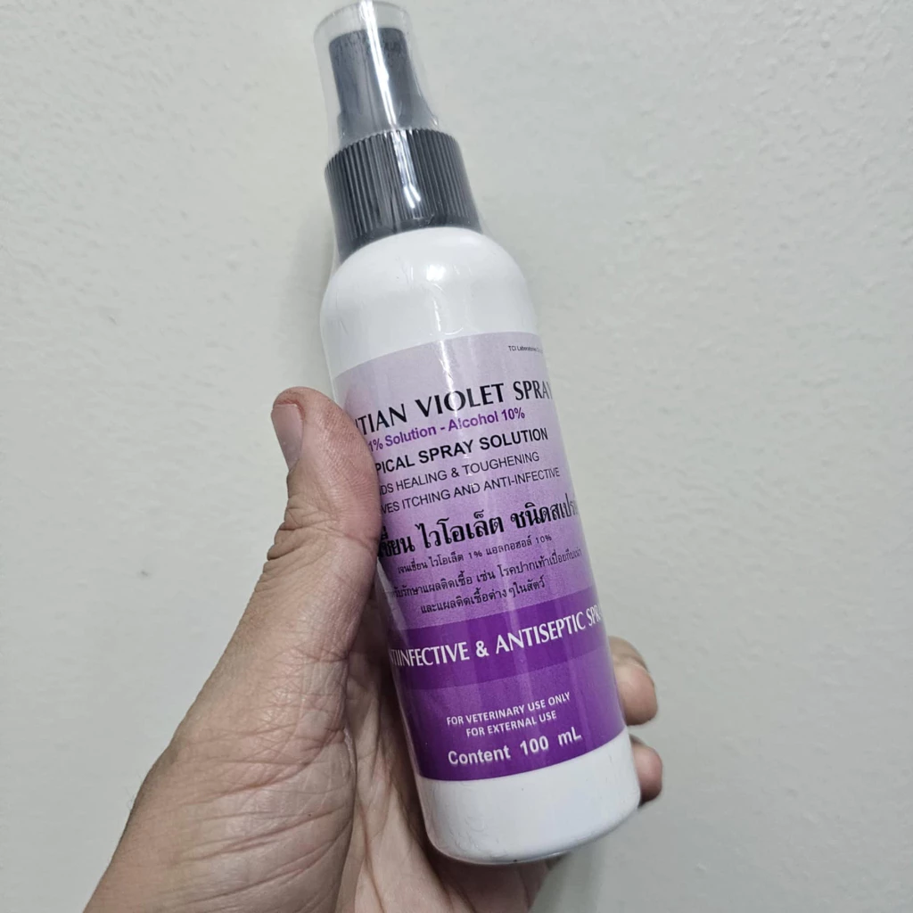 เจนเชี่ยนไวโอเล็ต สเปรย์ม่วง 100 ml. ยาม่วง สเปรย์สีม่วง เชื้อราหมาแมว