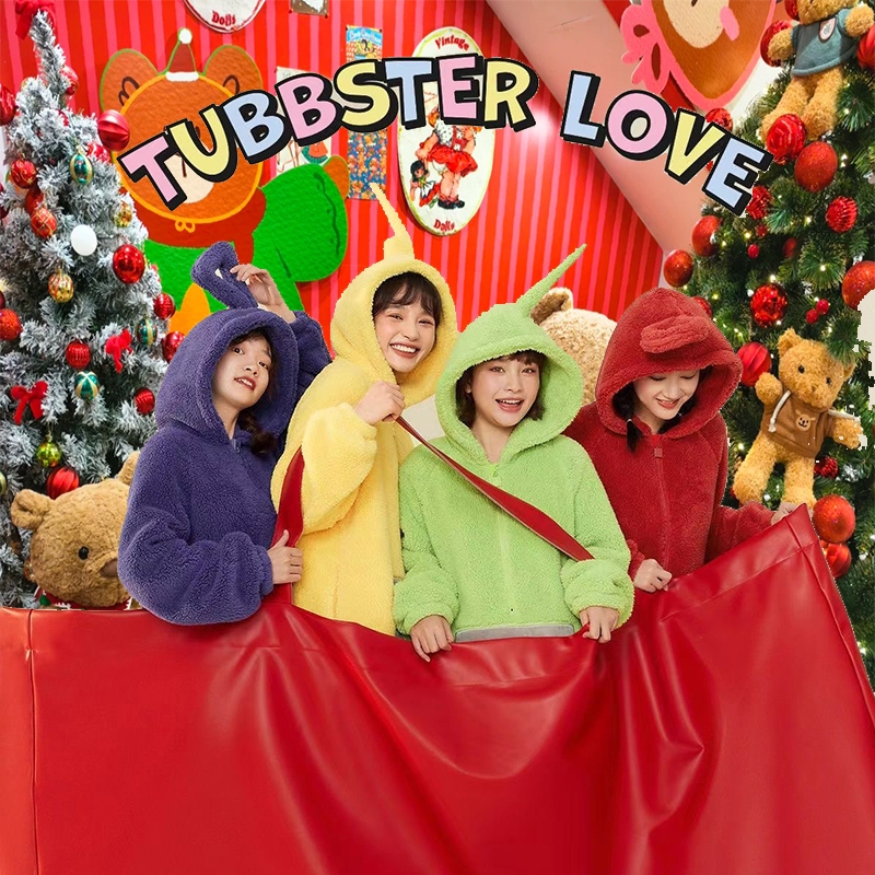 💛Teletubbies💜ชุดนอน ชุดกันหนาว ชุดนอนน่ารักๆ ชุดเทเลทับบี้ ชุดมาสคอต ชุดนอนขน